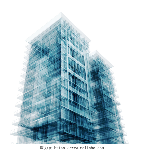 3D立体城市建筑高楼大厦现代建筑商务办公配图当代建筑